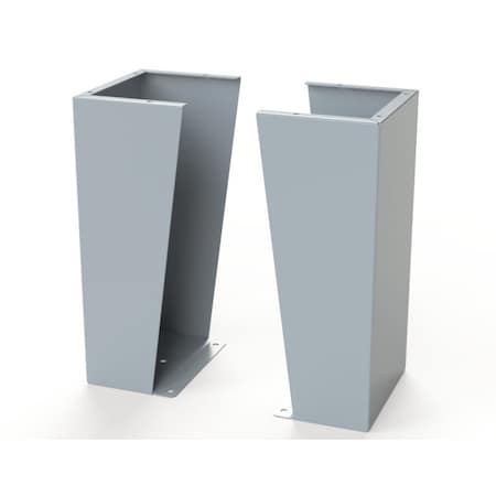 Saginaw Control & Engineering Floor Stand Kit, 24 in. H x 12 in. W x 9.12 in. L, Carbon Steel, 1 PR SCE-FK2412